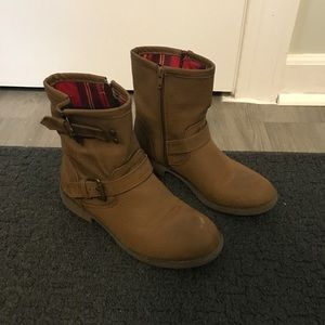 Brown Motorcycle Boots